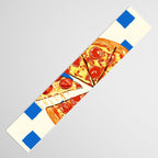 Pizza Club Retro Slice Illustration Table Runner Gallery Image 3