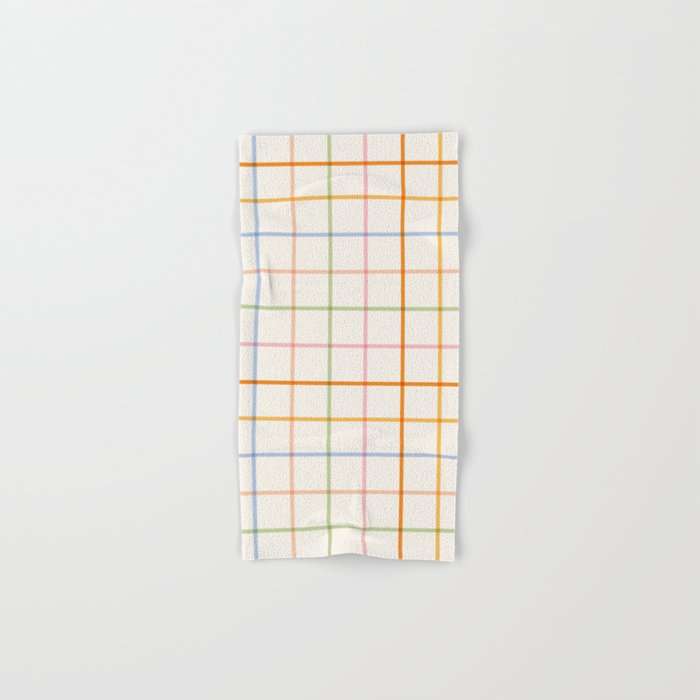 Simple Check - pastel Bath Towel Gallery Image 1
