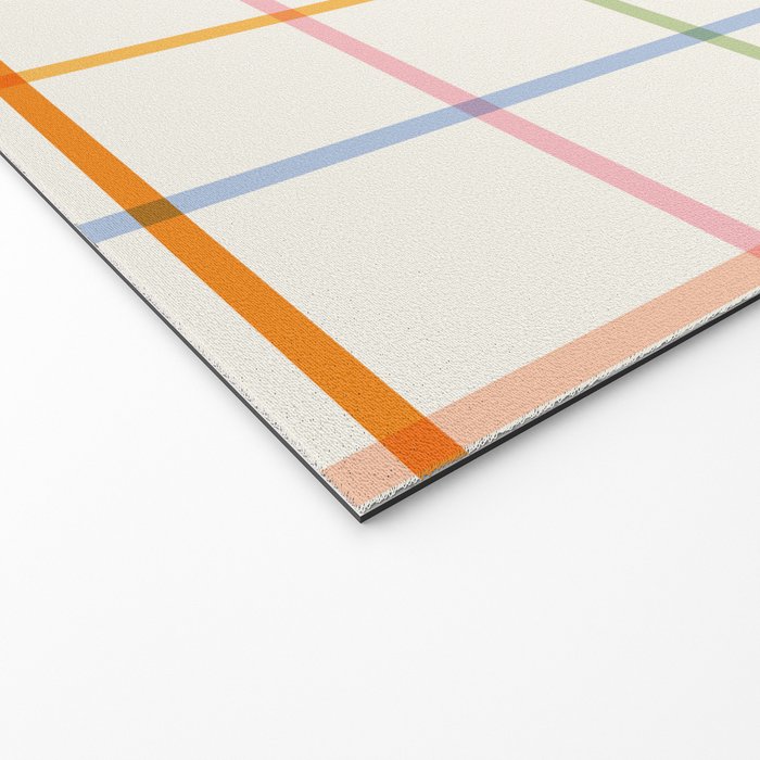 Simple Check - pastel Welcome Mat Gallery Image 2