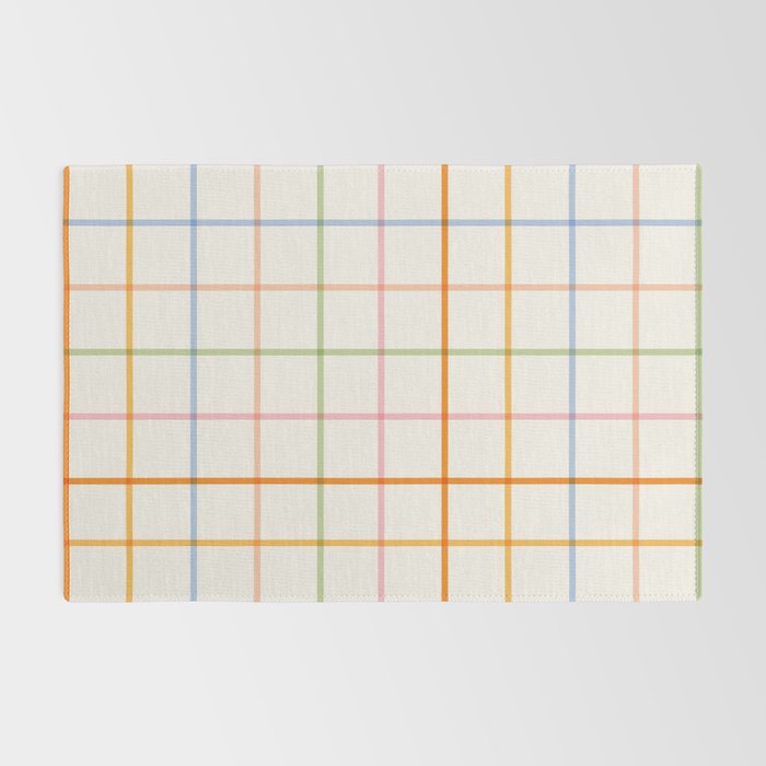 Simple Check - pastel Rug Gallery Image 2