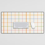 Simple Check - pastel Desk Mat Gallery Image 1