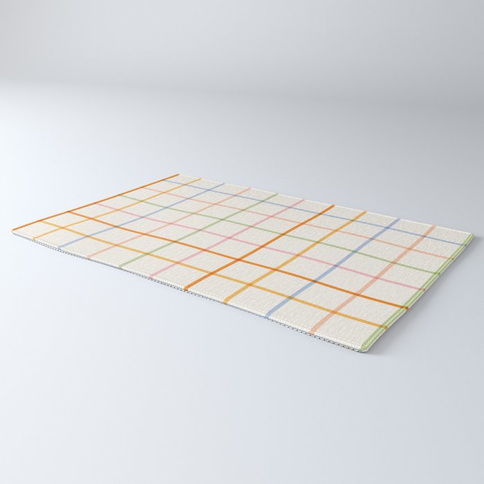 Simple Check - pastel Rug Gallery Image 3