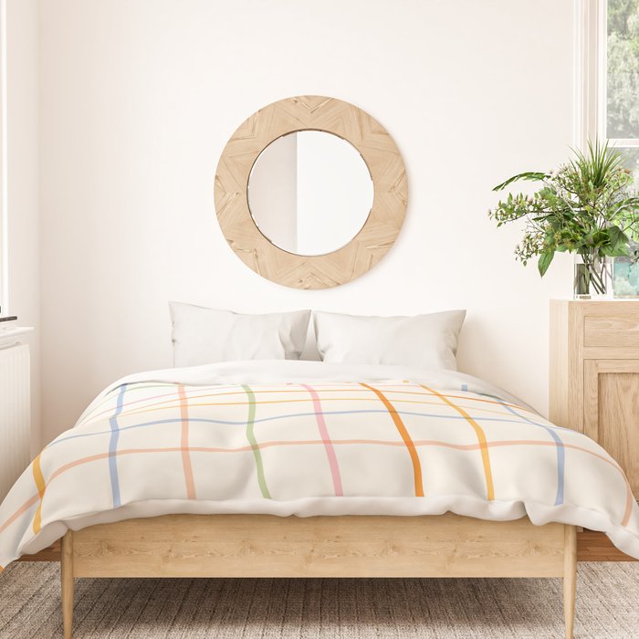 Simple Check - pastel Duvet Cover Gallery Image 3