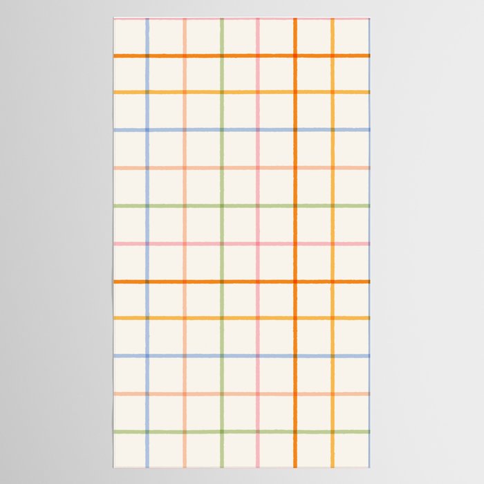 Simple Check - pastel Tablecloth Gallery Image 2