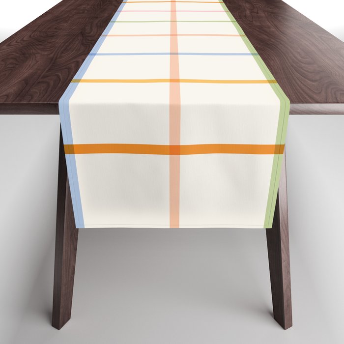 Simple Check - pastel Table Runner Gallery Image 1