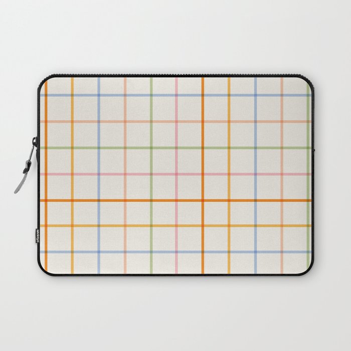 Simple Check - pastel Laptop Sleeve Gallery Image 1