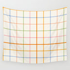 Simple Check - pastel Wall Tapestry Gallery Image 4