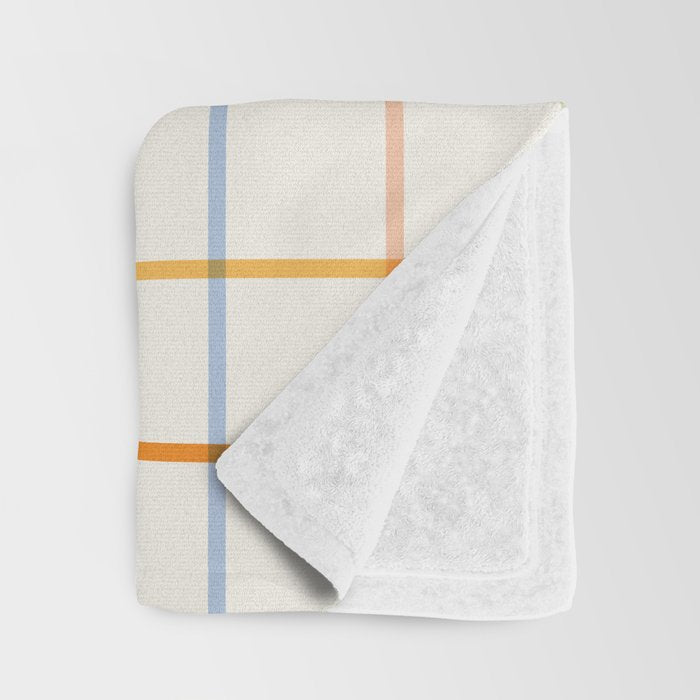Simple Check - pastel Throw Blanket Gallery Image 3