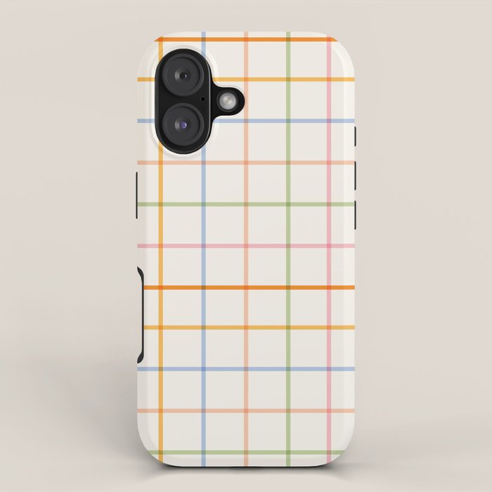 Simple Check - pastel iPhone Case Gallery Image 1