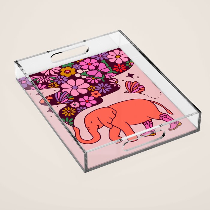 Elephant Acrylic Tray Gallery Image 1