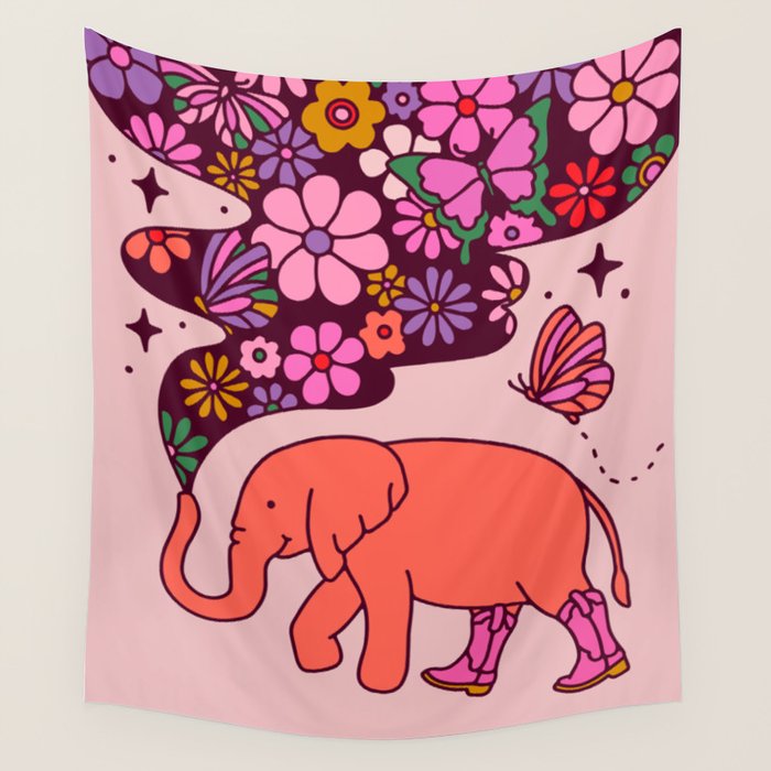 Elephant Wall Tapestry Gallery Image 4