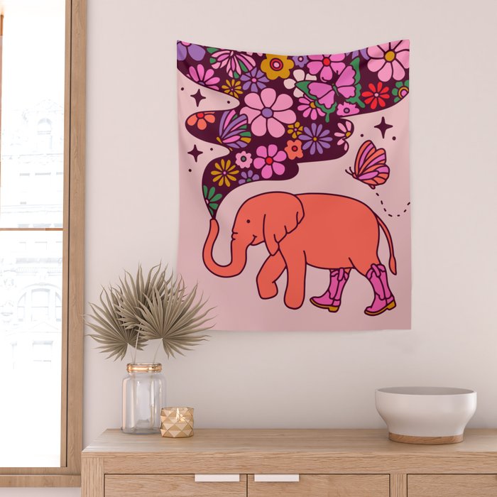 Elephant Wall Tapestry Gallery Image 2