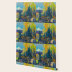 Canadian Landscape Franklin Carmichael Art Nouveau Post-Impressionism Autumn Hillside Wallpaper Gallery Image 2