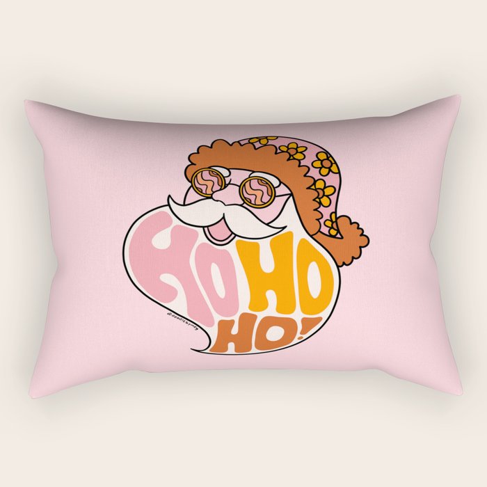 Hippie Ho Ho Ho Rectangular Pillow Gallery Image 1