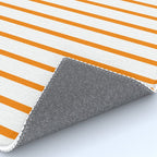Vertical Orange Stripes Pattern Rug Gallery Image 4
