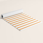 Vertical Orange Stripes Pattern Yoga Mat Gallery Image 2
