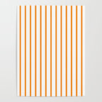 Vertical Orange Stripes Pattern Poster Gallery Image 4