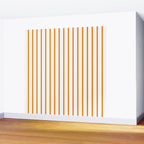 Vertical Orange Stripes Pattern Wall Mural Gallery Image 2