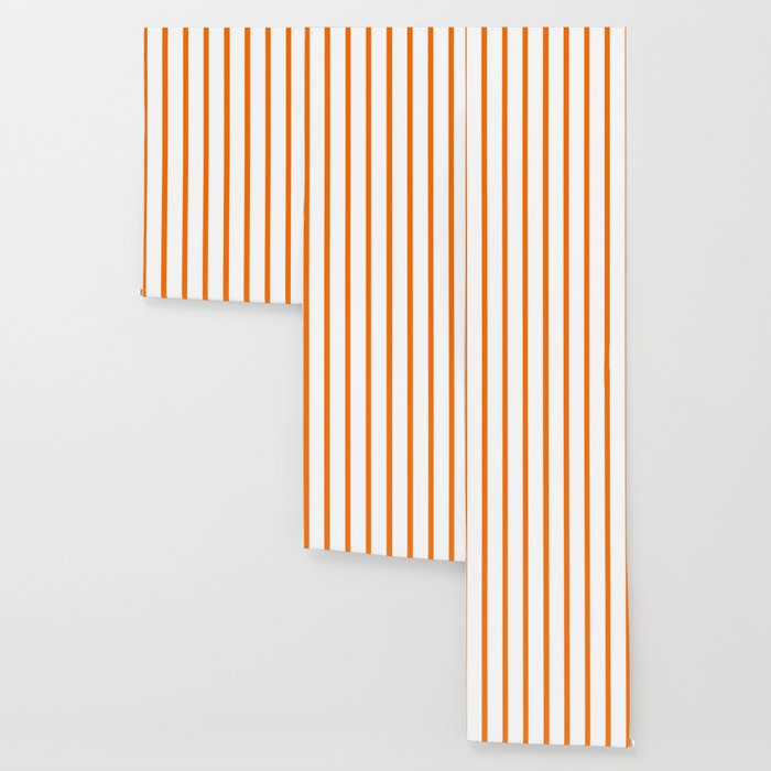 Vertical Orange Stripes Pattern Wallpaper Gallery Image 3