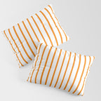 Vertical Orange Stripes Pattern Pillow Sham Gallery Image 3
