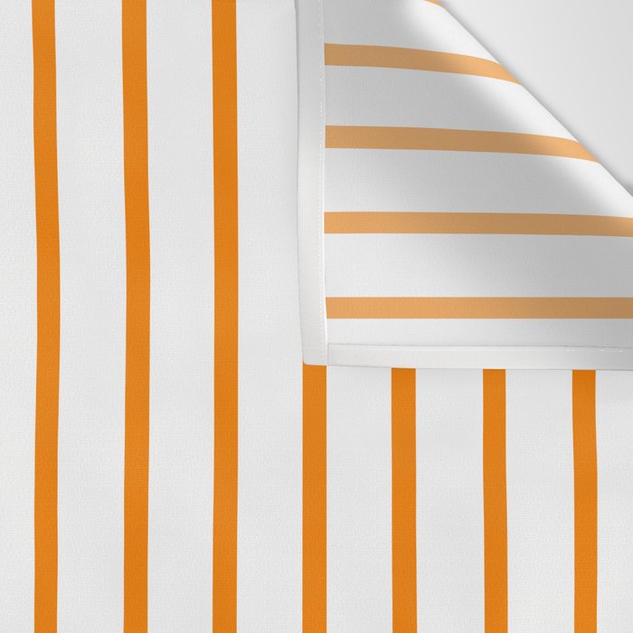 Vertical Orange Stripes Pattern Wall Tapestry Gallery Image 3