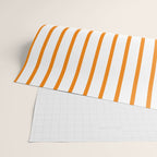 Vertical Orange Stripes Pattern Wrapping Paper Gallery Image 2