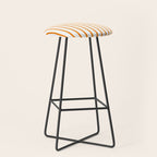 Vertical Orange Stripes Pattern Stool Gallery Image 1