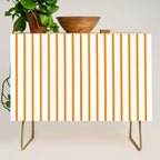 Vertical Orange Stripes Pattern Credenza Gallery Image 1
