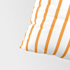 Vertical Orange Stripes Pattern Pillow Sham Gallery Image 4