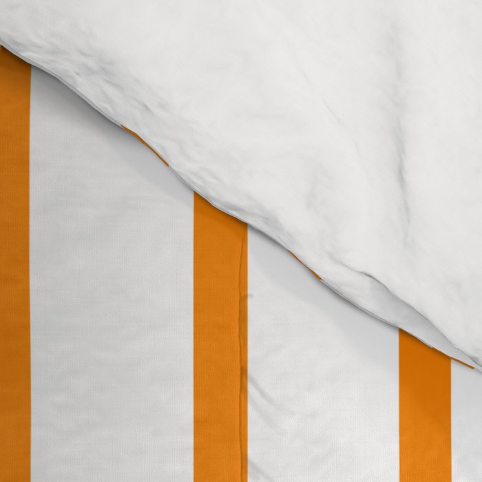 Vertical Orange Stripes Pattern Comforter Gallery Image 4