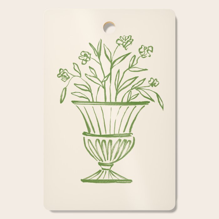 Garden Pot Antique Vase - Green Cutting Board Gallery Image 1