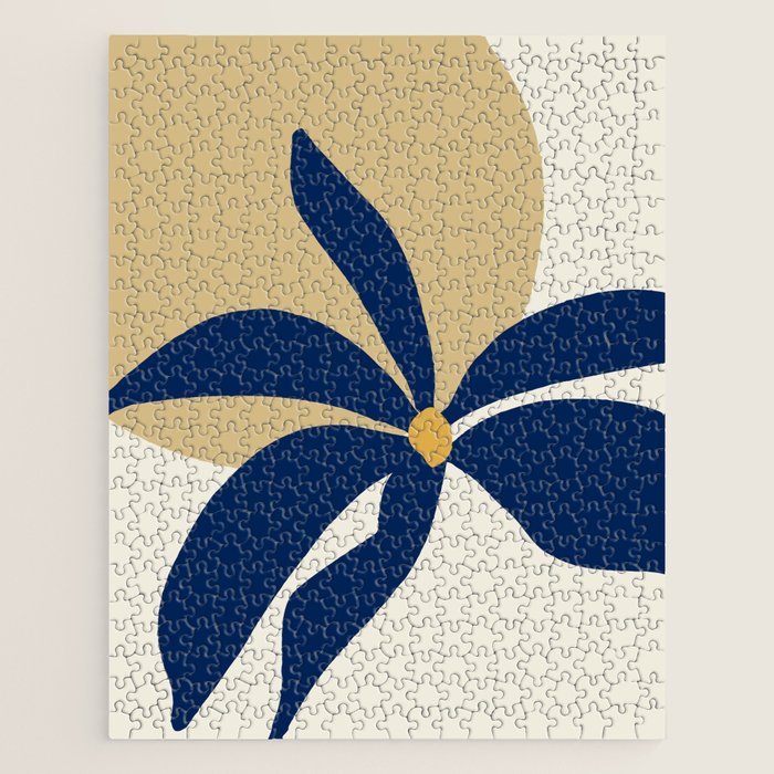 The Flower And The Sun, Floral Prints Jigsaw Puzzle Gallery Image 1