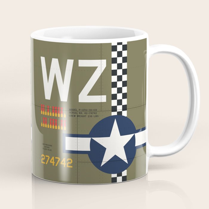 Aircraft Markings - USA P-47 Coffee Mug Gallery Image 1