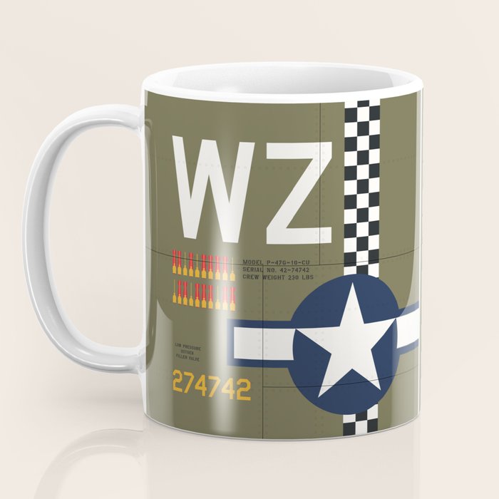 Aircraft Markings - USA P-47 Coffee Mug Gallery Image 3