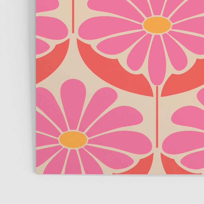 Flower Power - Pink and Red  Poster Gallery Image 3