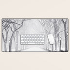 Snowy Park Desk Mat Gallery Image 1