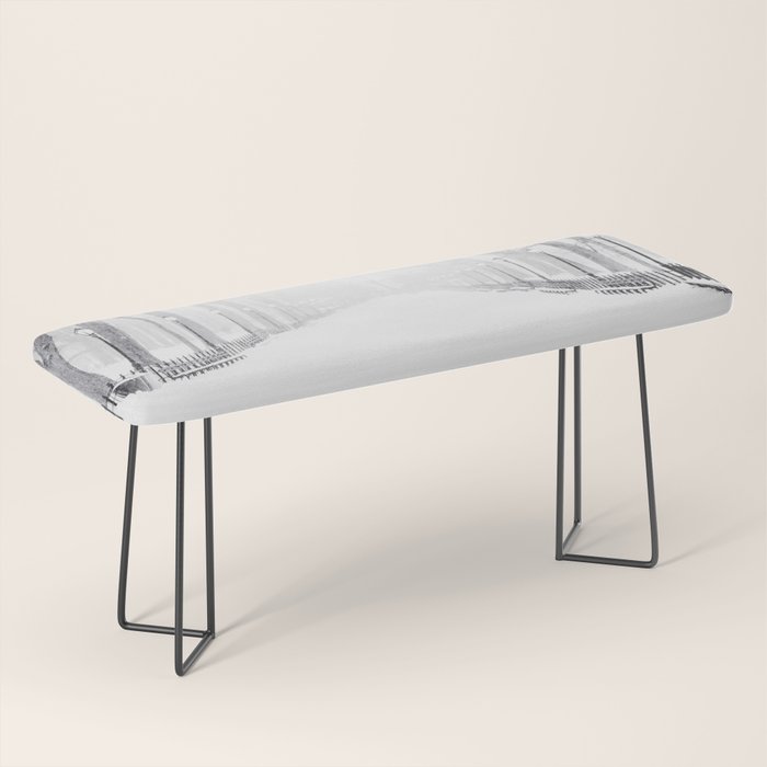 Snowy Park Bench Gallery Image 1