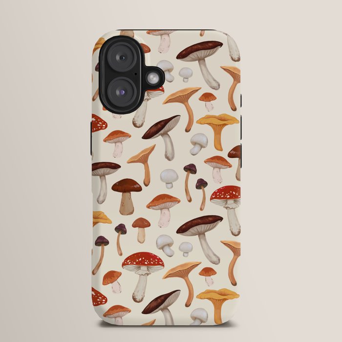 Mushroom Medley Pattern - Neutral iPhone Case Gallery Image 13