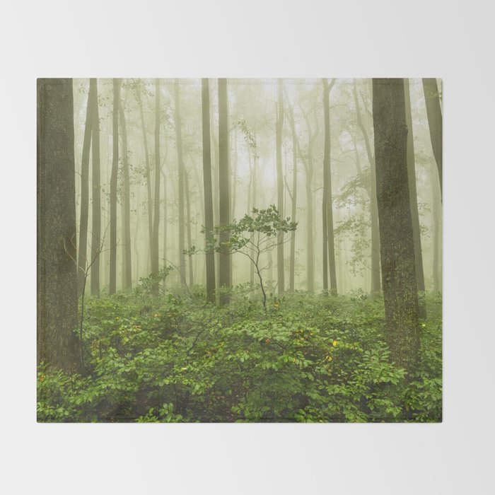 Dreaming of Appalachia - Nature Photography Digital Landscape Throw Blanket Gallery Image 2