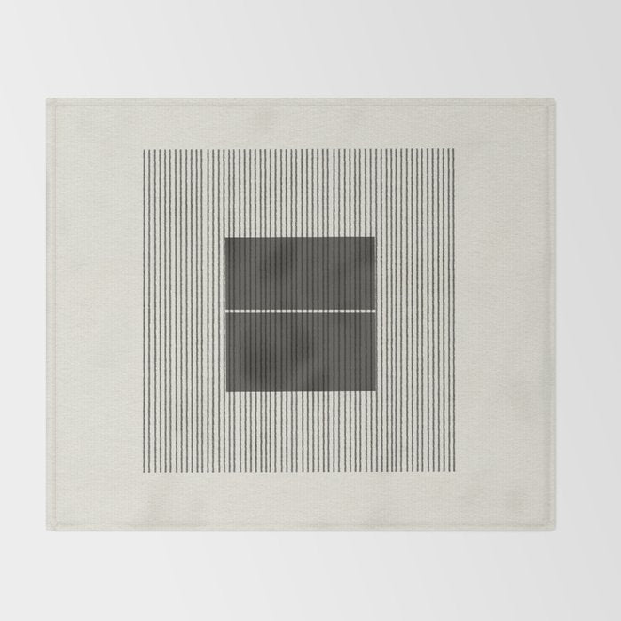 Minimalist Japandi Object No. 1 Throw Blanket Gallery Image 2