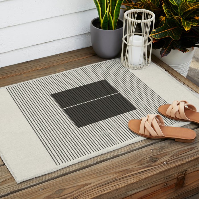 Minimalist Japandi Object No. 1 Outdoor Rug Gallery Image 2