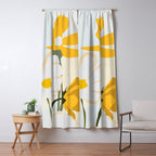 yellow flowers Window Curtain Gallery Image 5