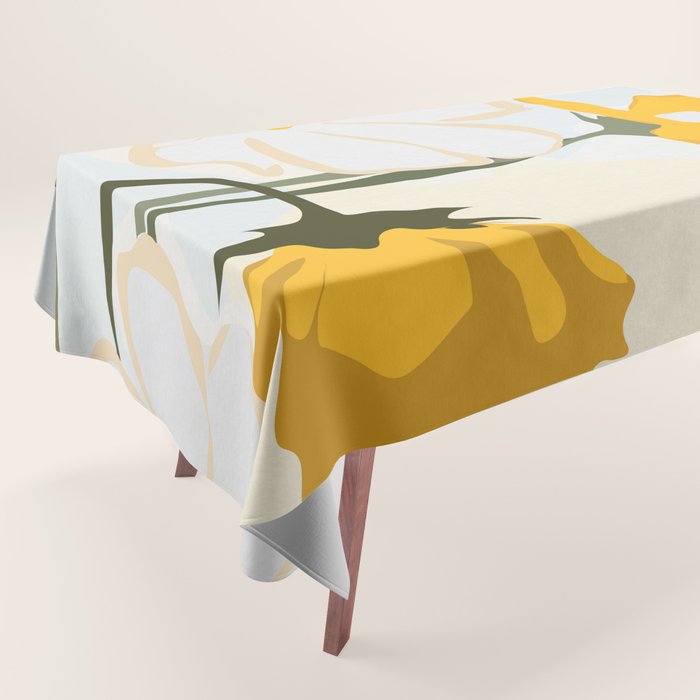 yellow flowers Tablecloth Gallery Image 1