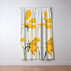 yellow flowers Window Curtain Gallery Image 3