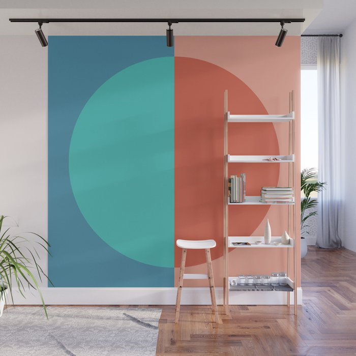 Color Block Abstract II Wall Mural Gallery Image 1
