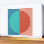 Color Block Abstract II Wall Mural Gallery Image 2