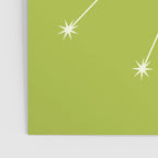 Taurus Zodiac Star Constellation Line Art Chartreuse Green Poster Gallery Image 3