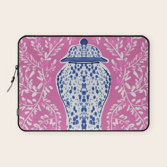 Chinoiserie Pink  Laptop Sleeve Gallery Image 1