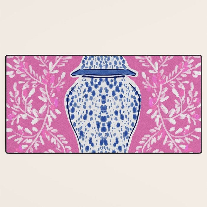 Chinoiserie Pink  Desk Mat Gallery Image 3