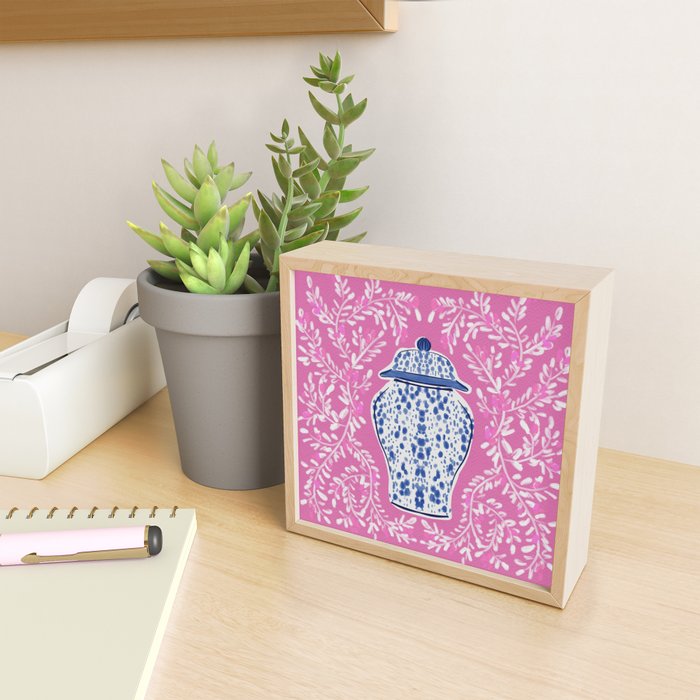 Chinoiserie Pink  Mini Art Print Gallery Image 2